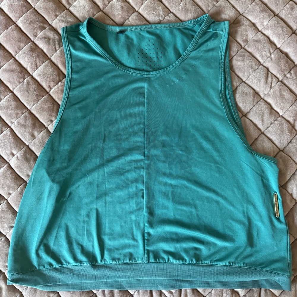 Gymshark Teal Muscle Tank Top